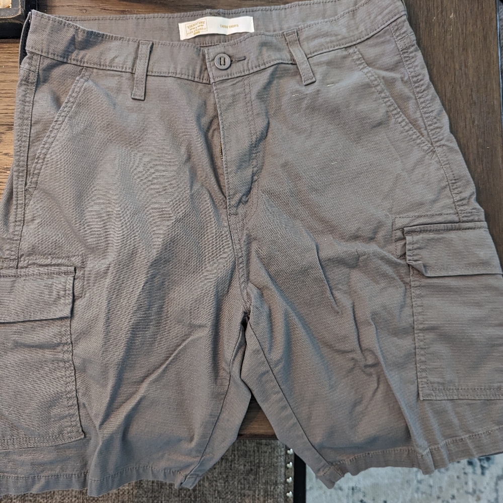 Gray Levi Strauss Cargo Shorts